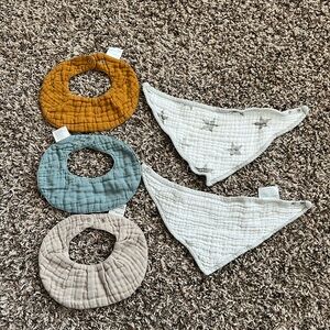 Quilted Baby Bib Set